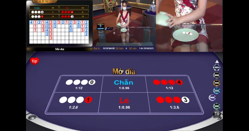 sảnh live casino