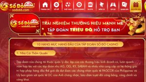 Trải nghiệm thương hiệu mạnh mẽ tập đoàn triệu đô Sodo66